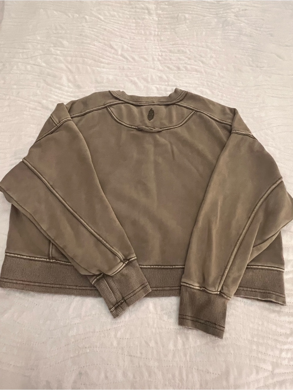 Free People FP Movement Intercept Pullover- Sandy Tan - Size Small (no size tag)